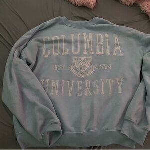 Light blue oversized-fit sweatshirt
